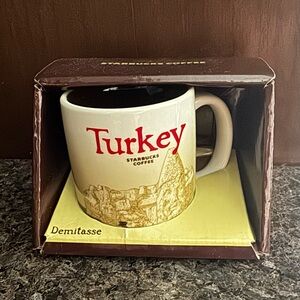 Starbucks Turkey Demitasse Mug - Cream and Red Design